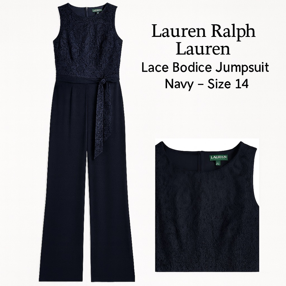 Lauren Ralph Lauren Midnight Lace Jumpsuit